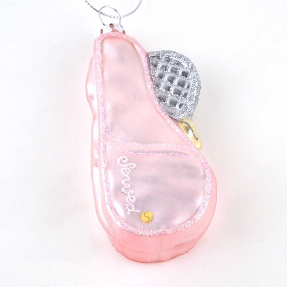 Tennis Boxed Glass Ornament - Picture 2 of 3